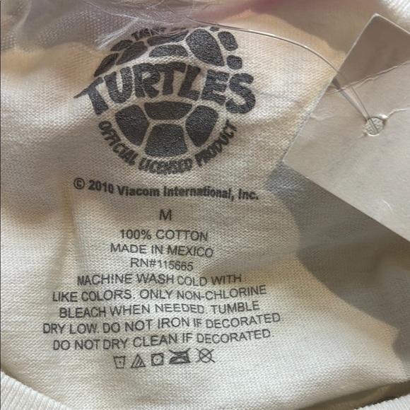 NWT Teenage Mutant Ninja Turtles white cotton Tshirt graphic tee kids size M - Picture 10 of 10